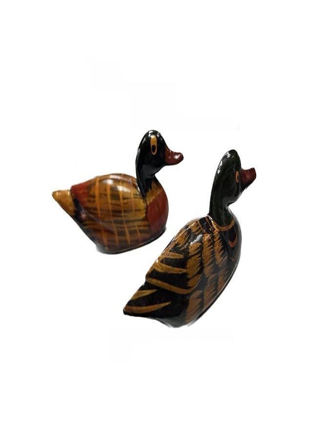 DMtse Feng Shui Pair Mandarin Ducks for Love & Fidelity Resin 3.15 inch / 8 CM Size X2 Gift Red String - Image 5