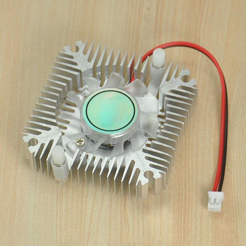 Aluminum VGA Cooler 55mm Chip Hole Distance Low Noise Heat Sink With 2 0 Plug - Image 4