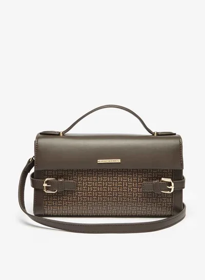 فلورا بيلا من شو إكسبرس Women Solid Satchel Bag with Buckle Accent and Detachable Strap