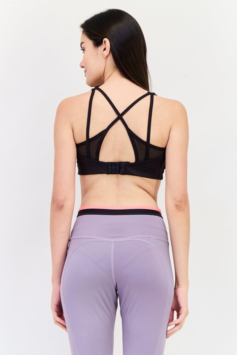 PUMA Women Tight Fit Padded Training Sports Bra, Black - Image 3