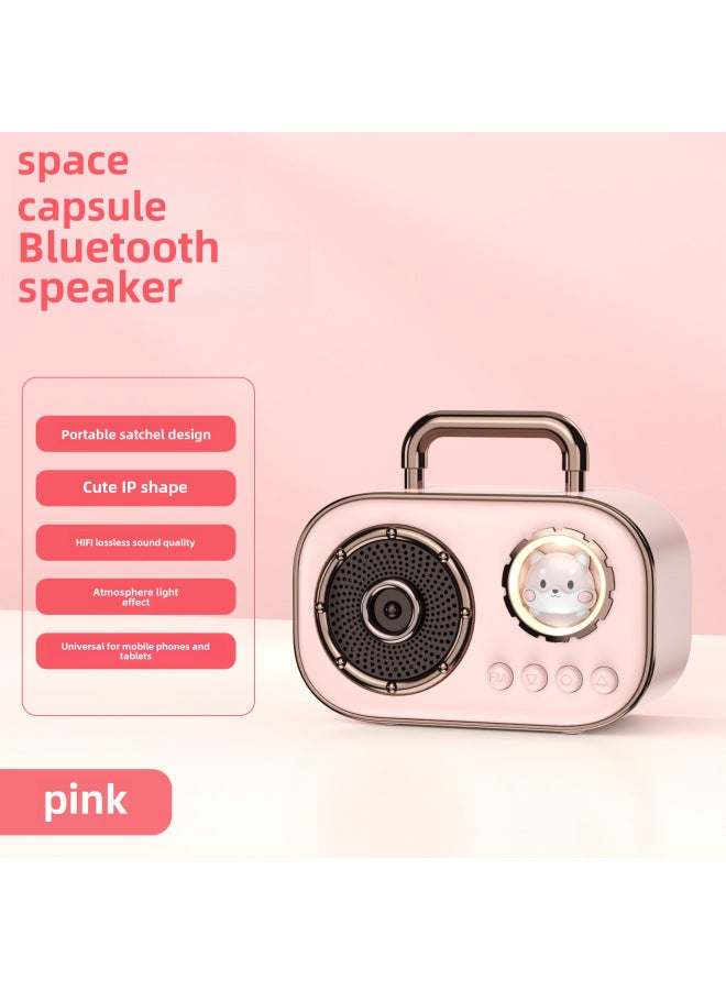نيوترل كبسولة بلوتوث جديدة مع ميكروفون قابس بطاقة صوتية عالية الجودة مكبر صوت صغير محمول مضغوط للغناء - Image 1