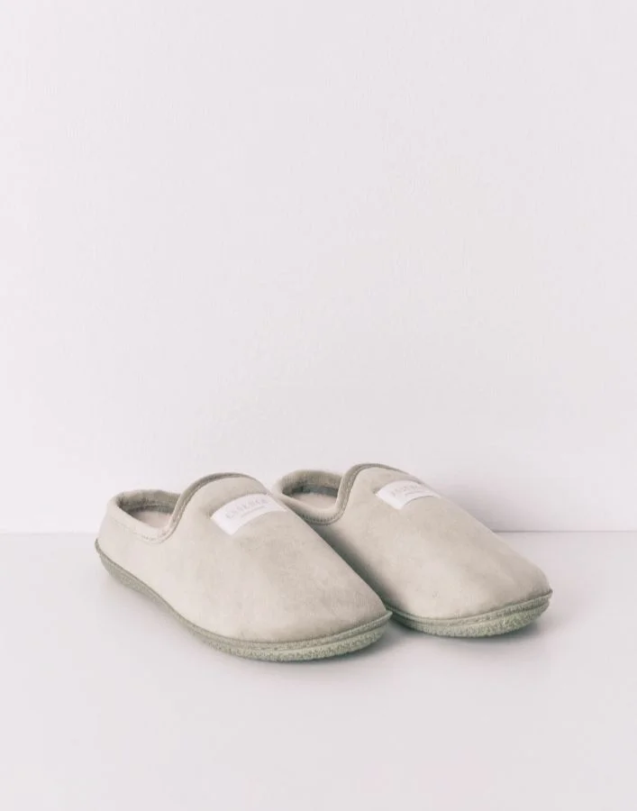 women'secret Green Velour Slippers