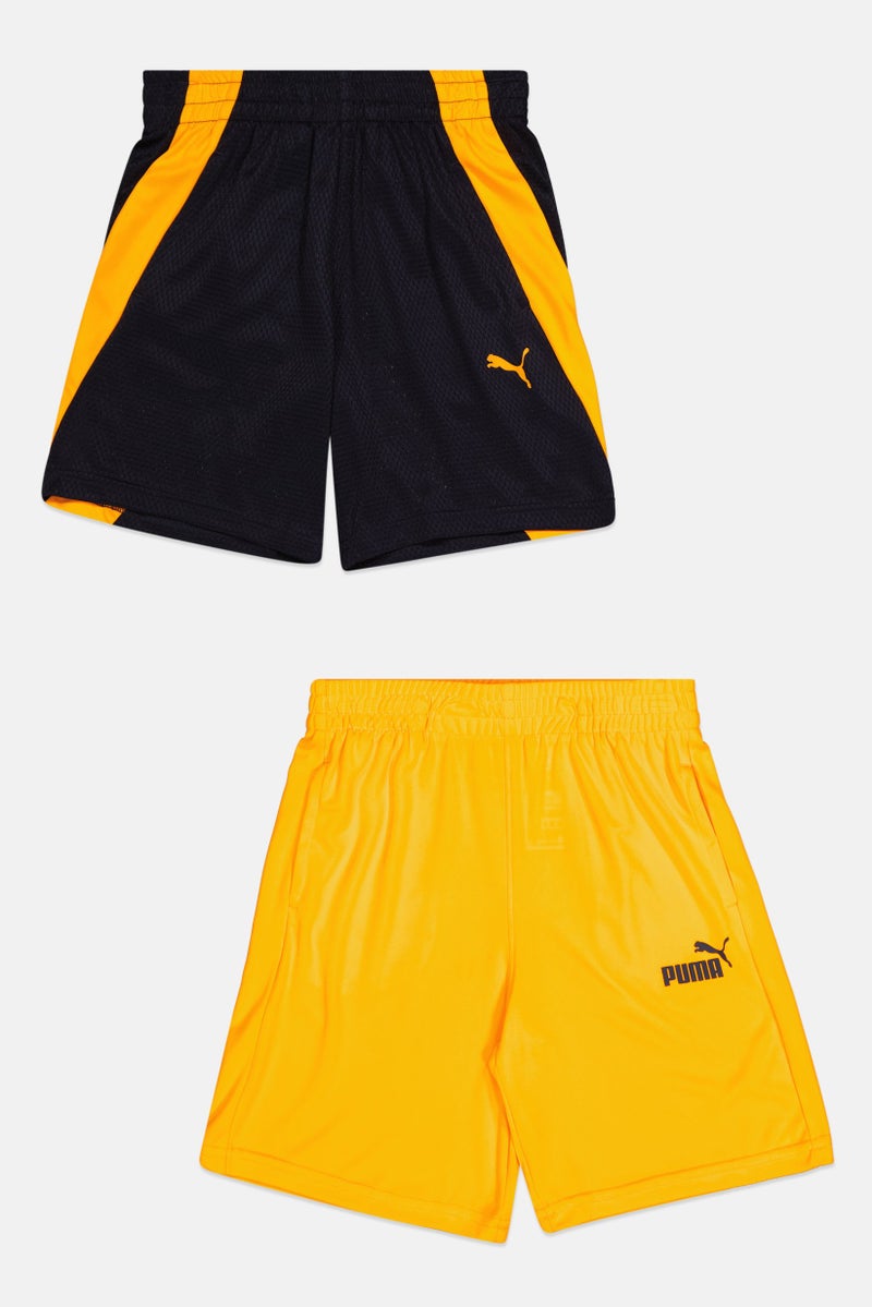 PUMA شورت تدريب للأطفال الأولاد 2 قطعة بشعار العلامة التجارية، متعدد الألوان - Image 2