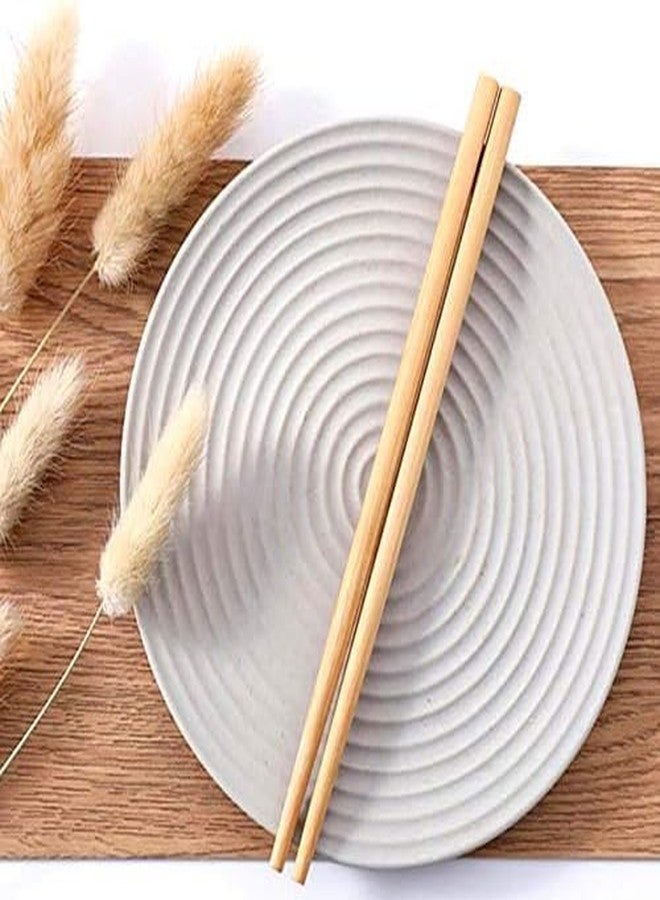 Adaamya® - 10 Pairs - Reusable Sturdy Bamboo Wooden Chopsticks 9.4" / 23cm for Chinese Japanese Fusion Cuisine (10) - Image 5