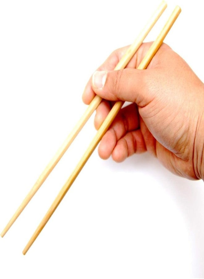 Adaamya® - 10 Pairs - Reusable Sturdy Bamboo Wooden Chopsticks 9.4" / 23cm for Chinese Japanese Fusion Cuisine (10) - Image 1