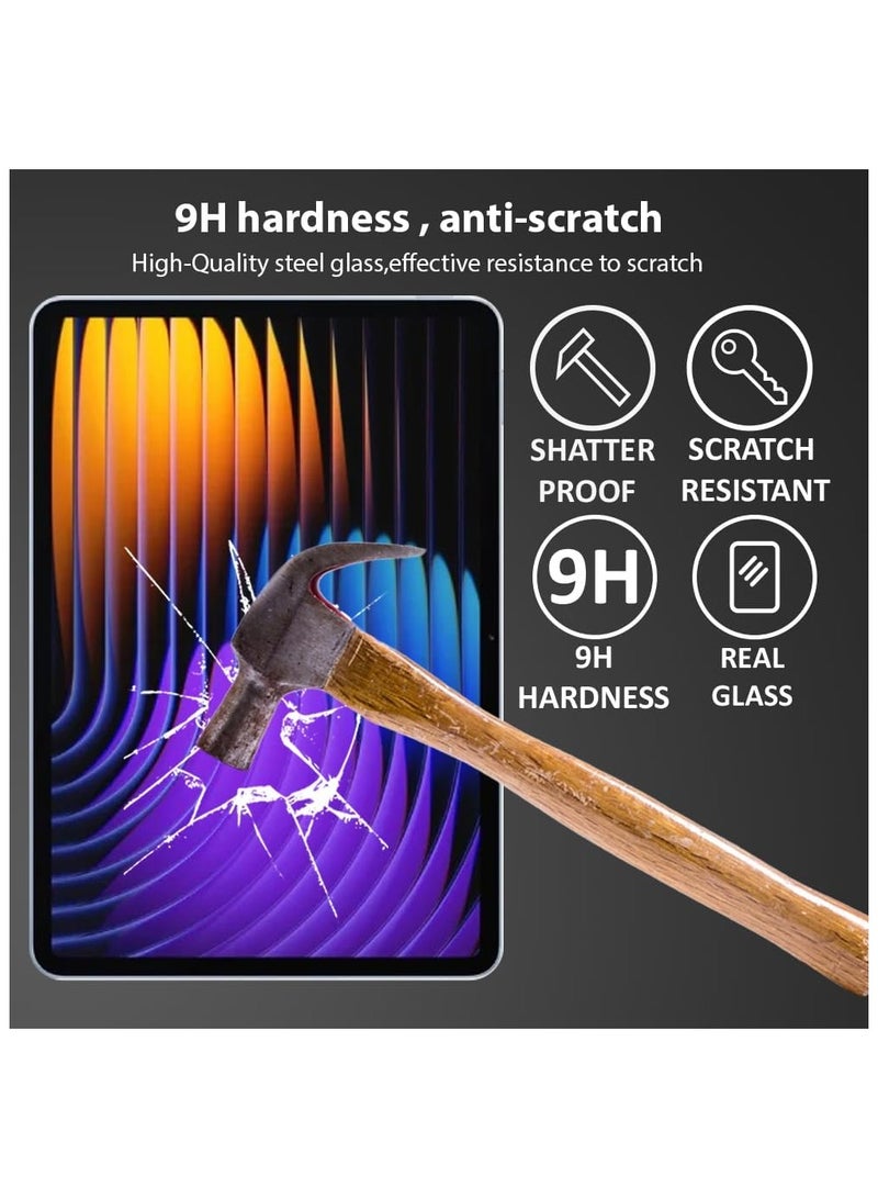 Screen Protector for Xiaomi Mi Pad 7, Tempered Glass Screen Protector for Xiaomi Mi Pad 7 and Mi Pad 7 Pro 11.2" Clear
