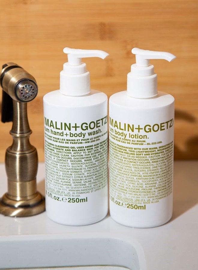 MALIN + GOETZ Rum Body Lotion – soothing hydrating body lotion for men and women, prevents dry skin, no stripping or irritation. Natural ingredients, cruelty-free, vegan 8.5 Fl Oz - Image 4