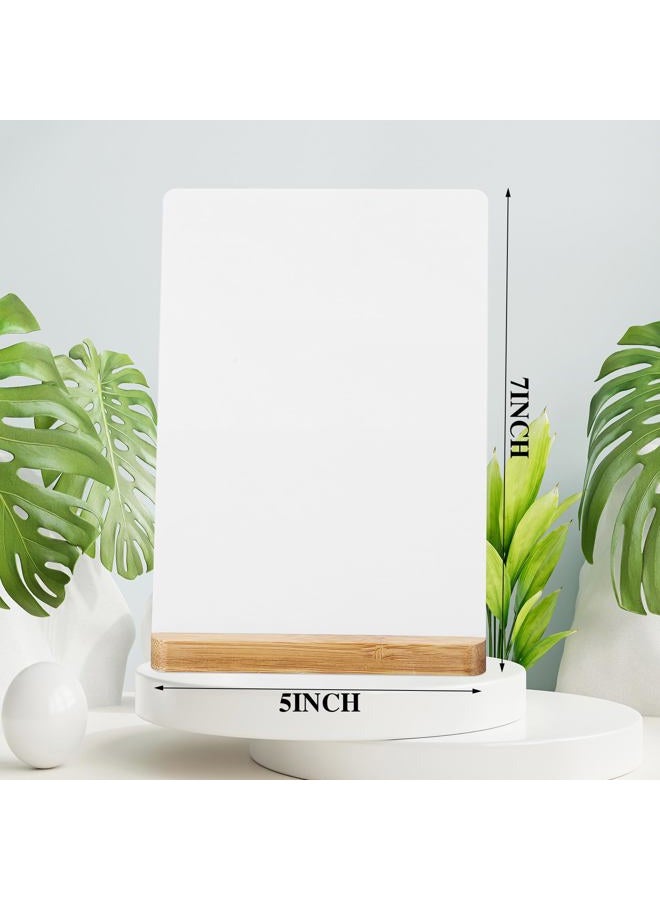 Vercraft 6 Pack Valentine's Day Picture Frame Sublimation Photo Frames Blanks Metal wall Picture with Wood Base DIY Photo Prints for Family Happy Winter Holiday Desktop Party Gift Decoration(5×7) - Image 2