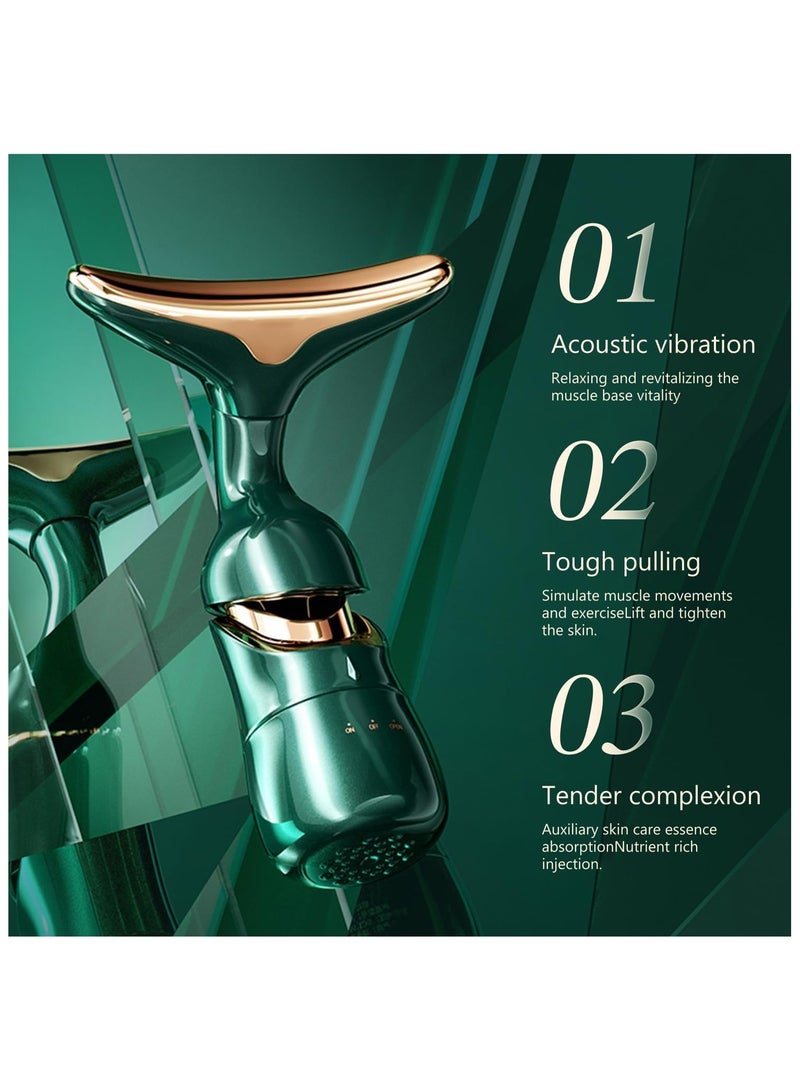 جهاز شد الوجه والذقن المزدوج 3 في 1 لشد الوجه والعين والرقبة - جهاز تدليك ثلاثي الأغراض لرفع وشد الوجه وإزالة التجاعيد - Image 3