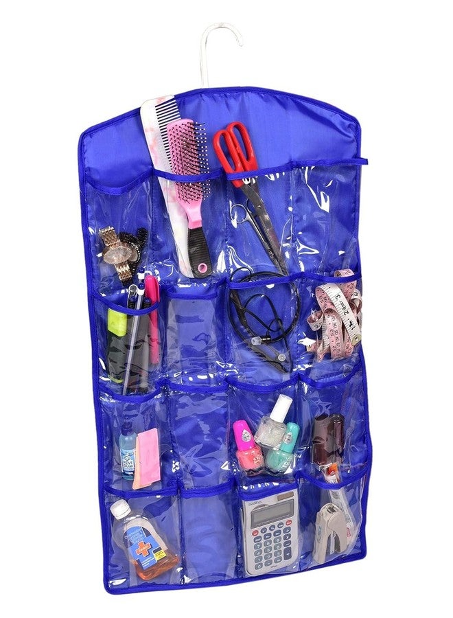 Coolkart 16 Pockets Clear Hanging Bag for Socks Bra Underwear Cupboard Rack Hanger Wall Hanger Socks Storage Organizer (Multicolor) - Image 2