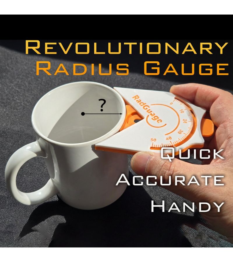 DIY Radius Gauge Fast Accurate Compact Machining Pottery Craft Tool - Image 3