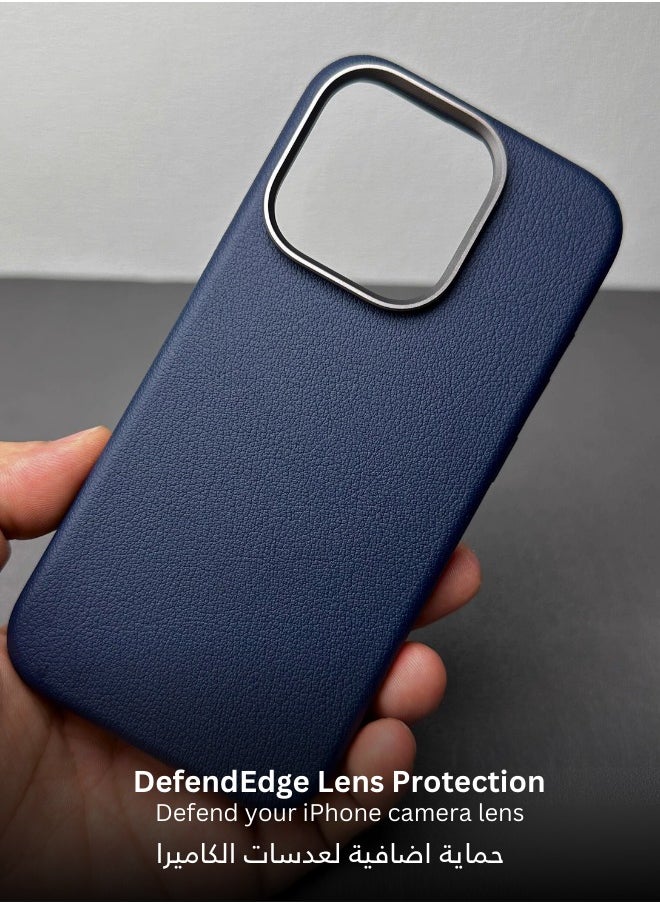 Generic - Protection cover for iPhone 16 Pro Max, with a classic design, with buttons and a metal frame- blue - Image 1