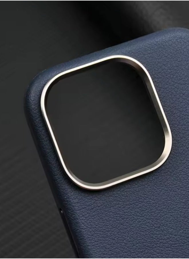 Generic - Protection cover for iPhone 16 Pro Max, with a classic design, with buttons and a metal frame- blue - Image 1