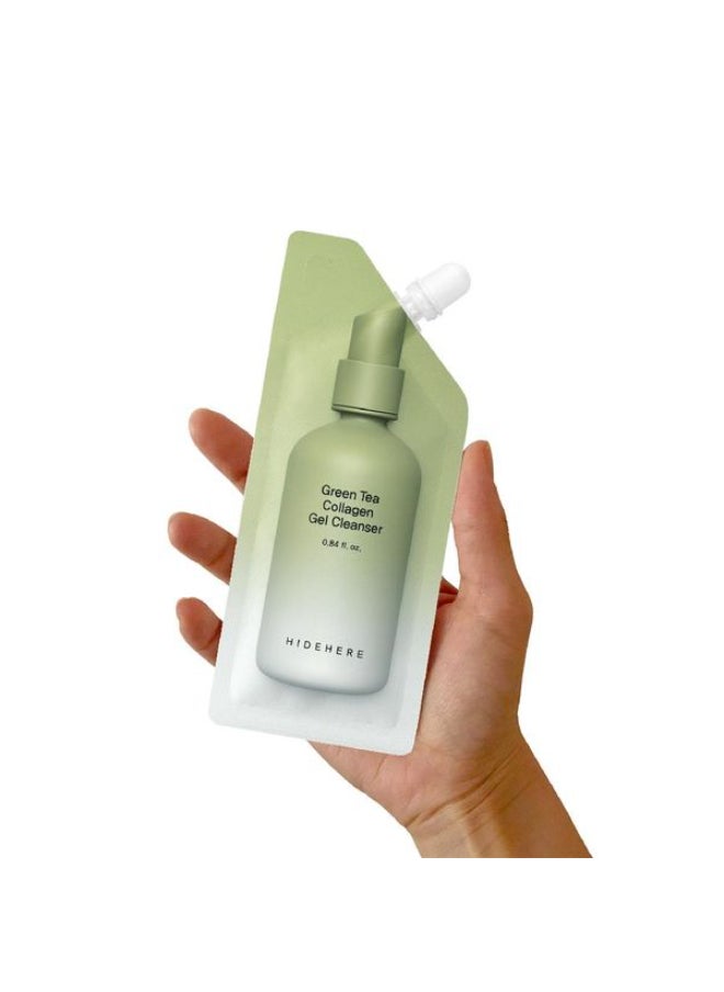 HIDEHERE Green Tea Collagen Gel Cleanser  - Image 4