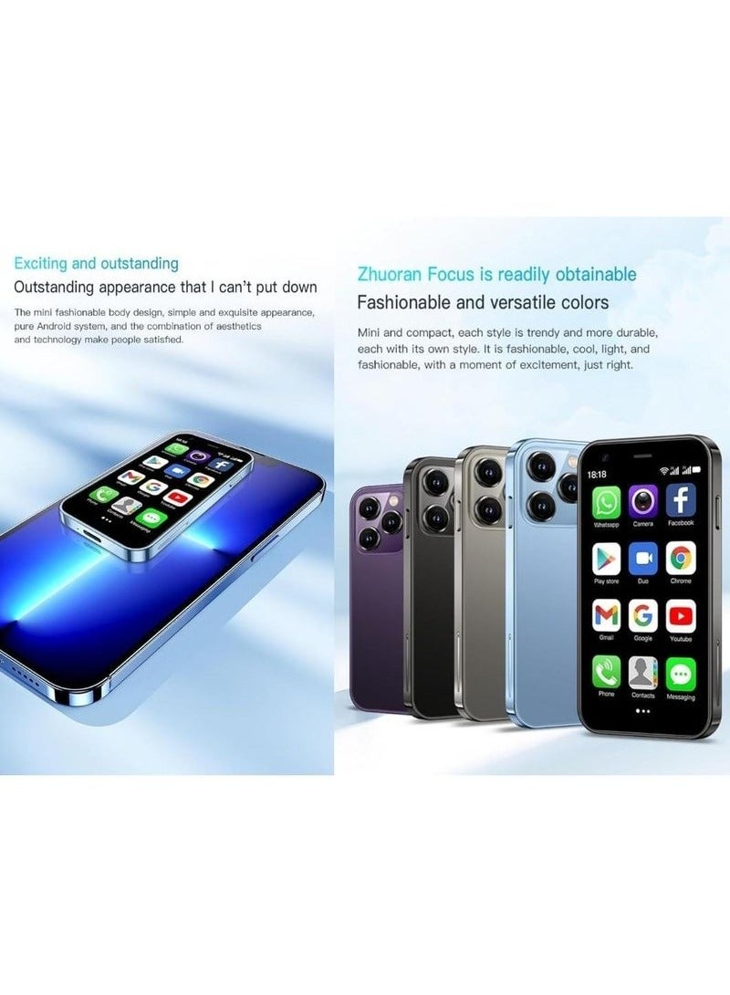 IAF 15 Pro Super Mini Mobile Phone Android Quad Core Titanium Silver, Mobile Mini Smartphone Ultra Small Pocket Student Children Men and Women 16 GB RAM 512 GB ROM - Image 4