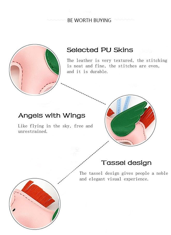 سلسلة مفاتيح عصرية من الجلد مزينة بشراشيب على شكل حصان ، إكسسوارات حقيبة معلقة على شكل حصان كرتوني إبداعي ، مع فيونكة للنساء حقيبة يد بسلسلة مفاتيح للسيارة (وردي) - pzsku/Z10164C28BDCCF536ABC1Z/45/_/1689229468/f9c9c54a-c169-42c8-ae9f-1c86c3182a0d