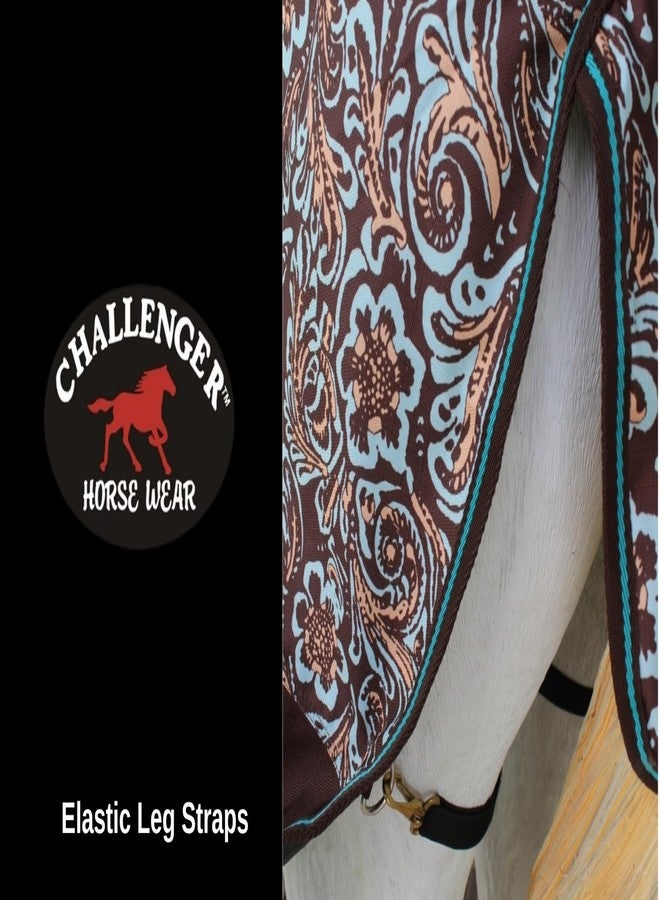 Challenger 80" 1200D Turnout Waterproof Rain Horse Sheet Light Winter Blanket 395B - Image 2
