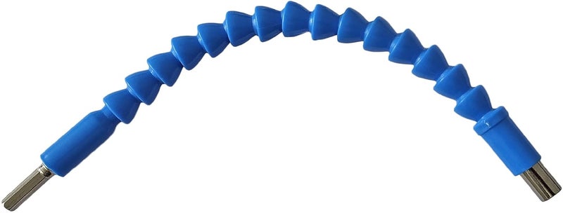 Inditrust Inditrust Alloy Steel 14Inch 6Mm Blue Flexible Extension Screwdriver Hex Drill Shaft 290Mm Flexible Drill Bit Holder Connect Link For Electronic Drill 1 Piece  - Image 1