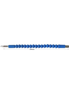 Inditrust Inditrust Alloy Steel 14Inch 6Mm Blue Flexible Extension Screwdriver Hex Drill Shaft 290Mm Flexible Drill Bit Holder Connect Link For Electronic Drill 1 Piece  - Image 2
