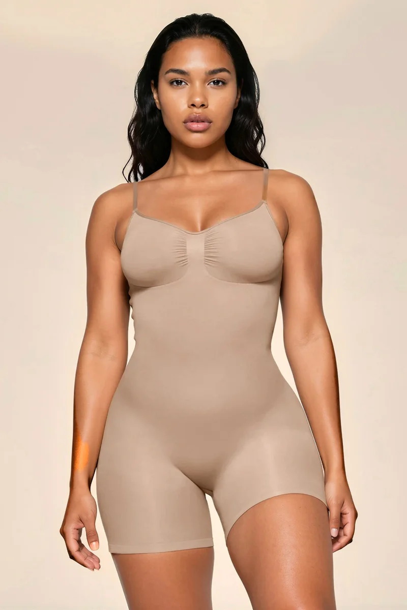 Hiccup Premium Seamless Extra Firm Mid-Thigh Bodysuit Shapewear