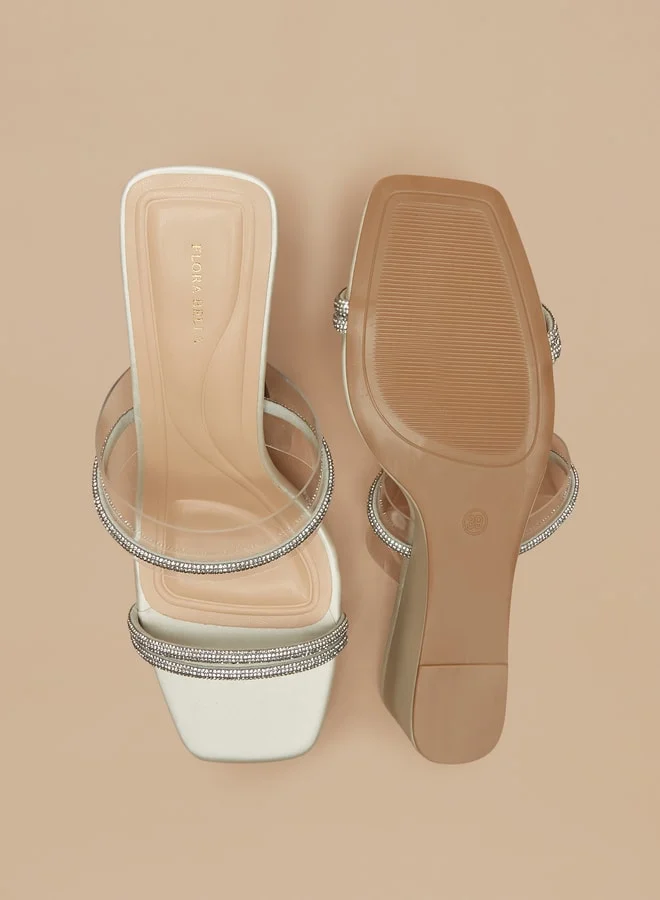 Flora Bella By Shoexpress Women's Embellished Slip-On Sandals With Wedge Heels Ramadan Collection
