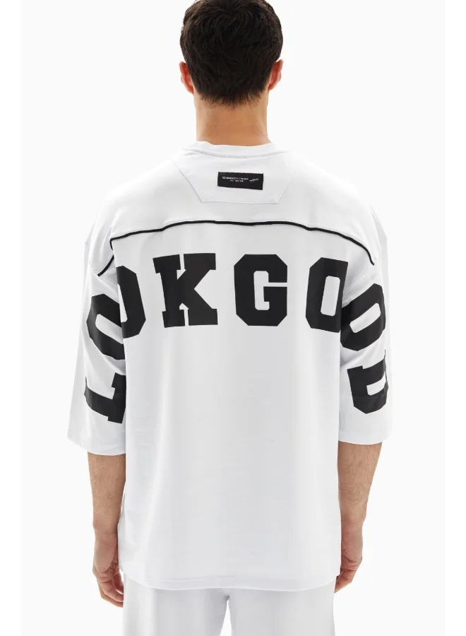 Wecre8 White "Look Good" Printed T-shirt