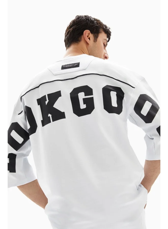 Wecre8 White "Look Good" Printed T-shirt