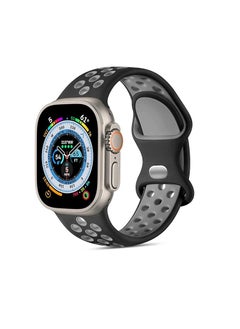 Strap Compatible with Apple Watch Band 49mm 45mm 44mm 42mm  Breathable Silicone Sport Replacement Wristband Strap for iWatch Ultra/Ultra2 Series 9/8/7/6/5/4/3/2/1/SE/SE2
