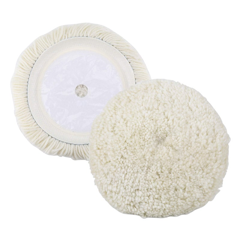 Fasmov 3 Pack Wool Polishing Pad, 7 inch Wool Buffing Pad for Compound Cutting & Polishing, Buffing Pad Kit for Car, Boats, Trucks and RVs Polishing - Image 3