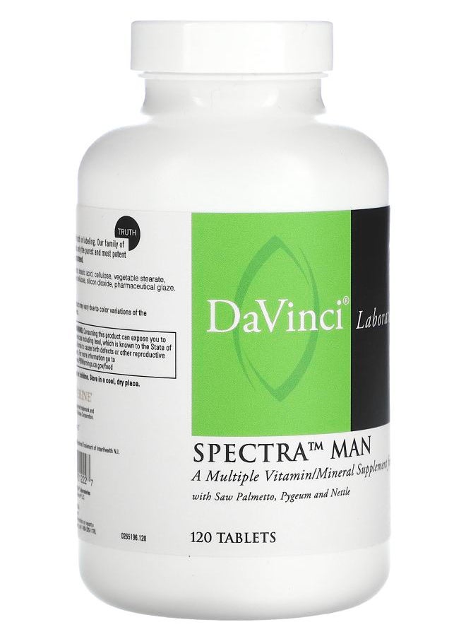 DaVinci Laboratories Spectra Man 120 Tablets  - Image 2
