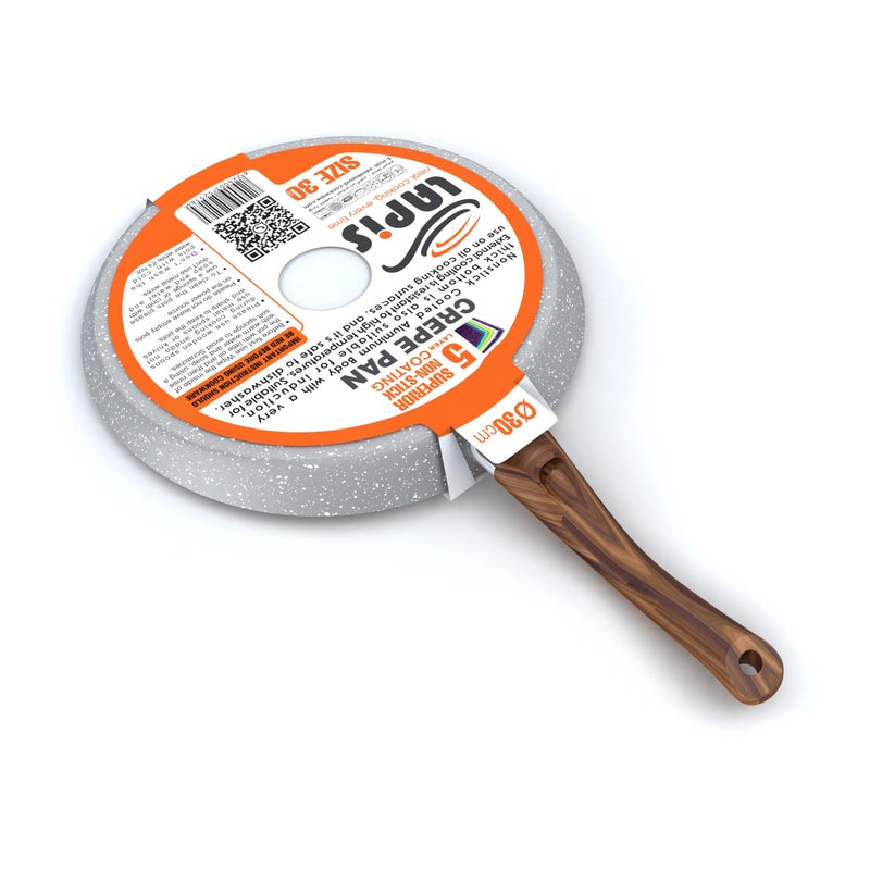 LAPIS Granite Crepe Pan Size 30 cm Grey - Image 4