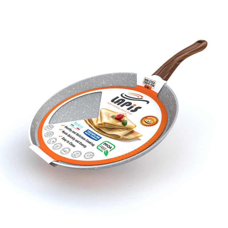 LAPIS Granite Crepe Pan Size 30 cm Grey - Image 1