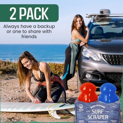 Samorillo [2 Pack] Surf Scraper Wax Remover Tool - Quick & Effective Wax Removal for Surfboards - Ergonomically Designed to Fit Comfortably in Your Hand - Remove Board Wax in Minutes - Works On Dings & Dents - Image 5