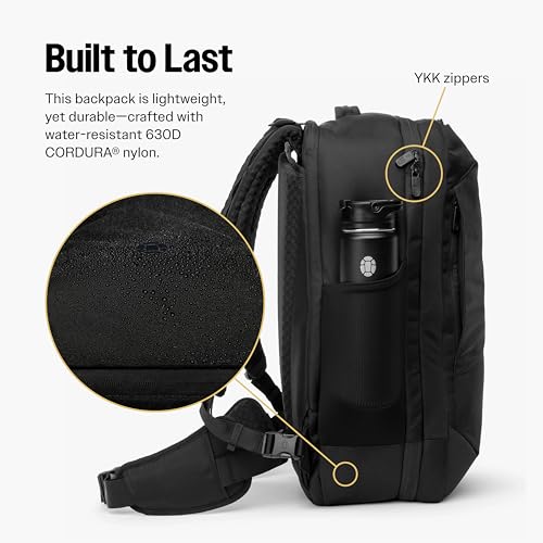 Tortuga 40L Travel Backpack Lite, Black - Large Carry-On Travel Backpack for Men and Women - Durable, Comfortable, Easy to Pack, Airline-Approved Bag with Laptop Compartment - Image 5