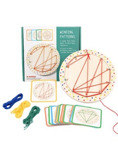 YelaJoy Toys Wooden Geoboard, Montessori Educational Toys Geometry Geoboard Elementary School, Educational Games for Children 3 4 5 6 Years Old,Interactive Games Gift for Girls  - Image 1