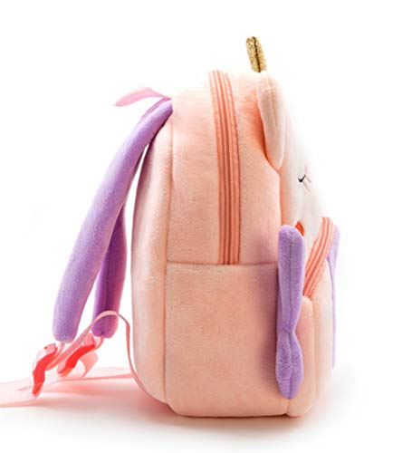NICE CHOICE Cute Toddler Backpack Toddler Bag Plush Animal Cartoon Mini Travel Bag for Baby Girl Boy 2-6 Years(BB Unicorn) - Image 3