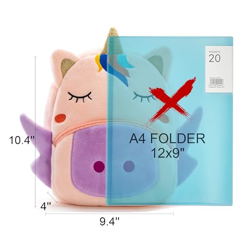 NICE CHOICE Cute Toddler Backpack Toddler Bag Plush Animal Cartoon Mini Travel Bag for Baby Girl Boy 2-6 Years(BB Unicorn) - Image 2
