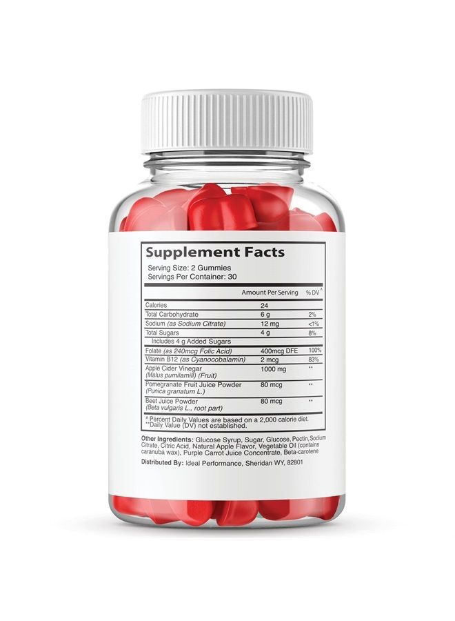 IDEAL PERFORMANCE (2 Pack) Keto Flow Gummies Max Strength Keto Flow Gummy Bears Keto ACV Gummies (120 Gummies) - Image 2