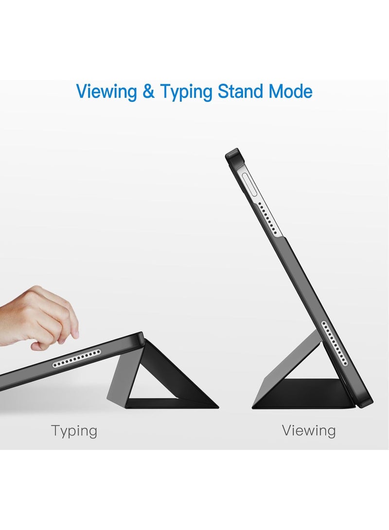 ماهمير حافظة لجهاز iPad (A16) الجيل الحادي عشر/العاشر (2025/2022)، غطاء خلفي صلب رفيع (أسود) - Image 5