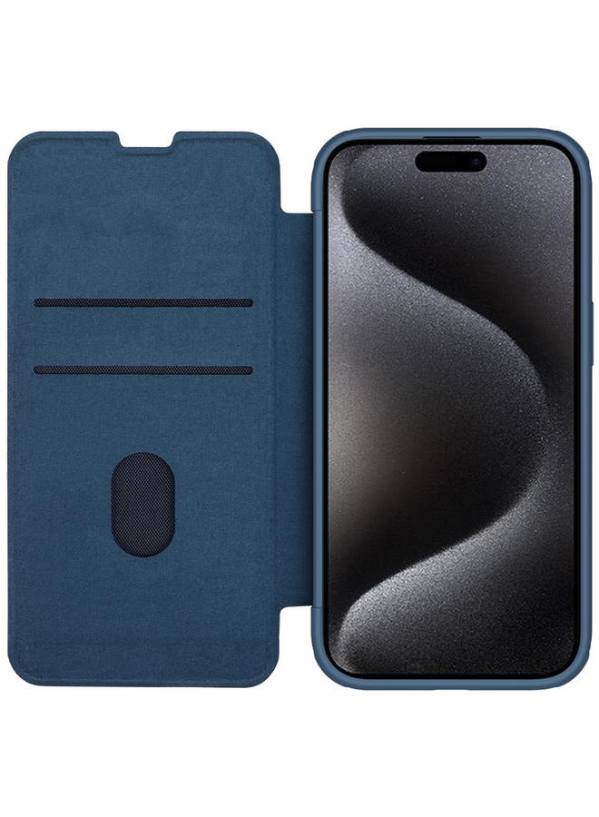 Nillkin Case For iPhone 15 Pro QIN Series Pro Fabric Textured Leather Phone Case - Image 3