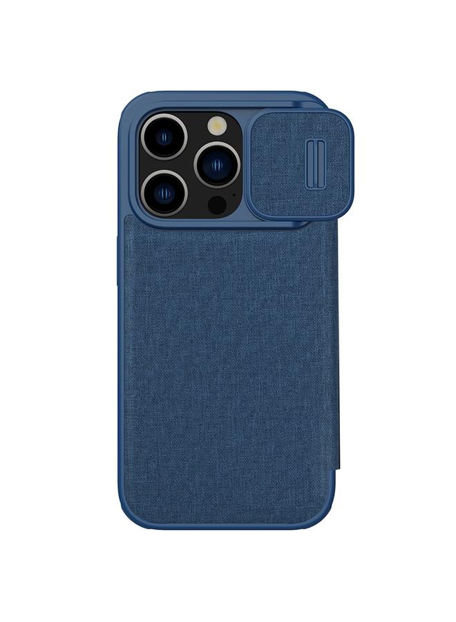 Nillkin Case For iPhone 15 Pro QIN Series Pro Fabric Textured Leather Phone Case - Image 1
