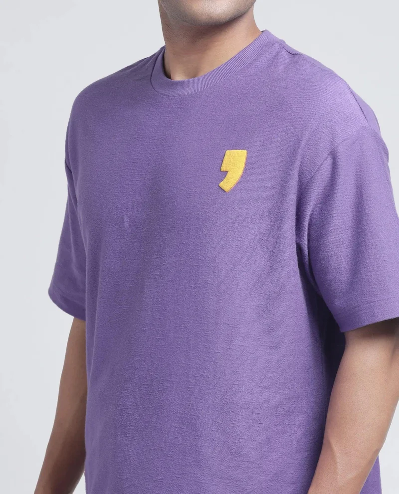 Rare Rabbit Men's Graphic Print Oversized T-Shirt