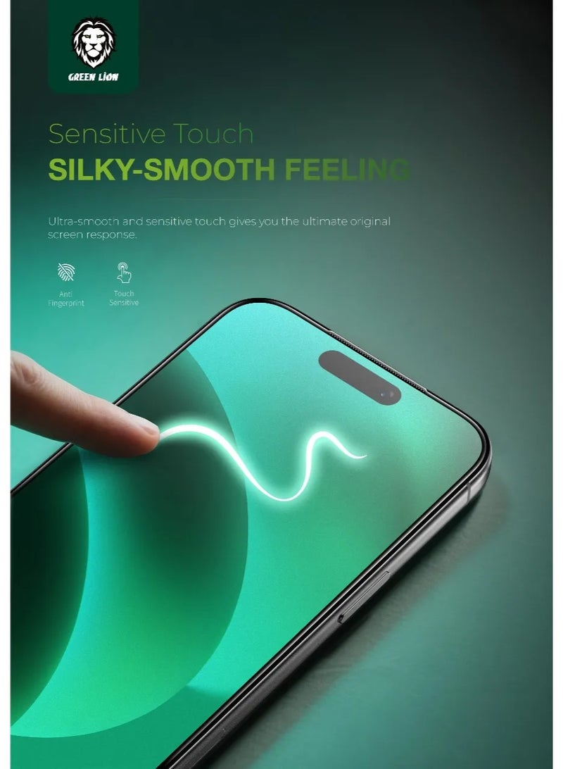GREEN LION iPhone 17 Pro Max Screen Protector Steve Matte / 9H Steve Matte Strong Full Glass Protector - Image 3
