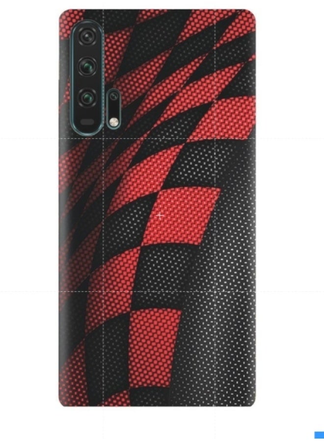 AMC DESIGN Protective Case Cover For Honor 20 Pro Sports Red / Black Pattern
