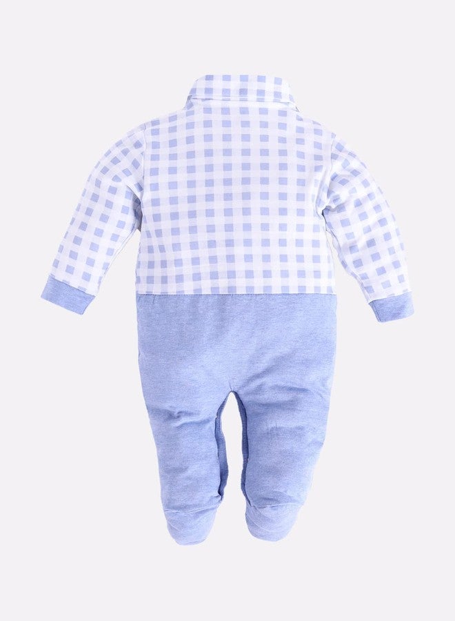 بيبي جو ملابس أطفال BABY GO بأكمام طويلة، مصنوعة من القطن 100%، بمقاسات 3-6 أشهر / 6-9 أشهر / 9-12 شهرًا، للأولاد الرضع. تشمل المجموعة: ملابس نوم، وبدلات نوم، وملابس أطفال رضع. - Image 3