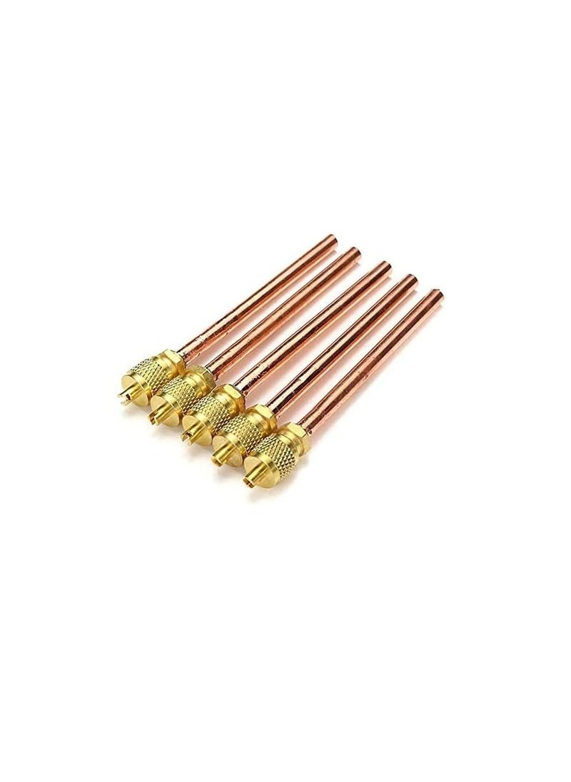 Generic - Air Conditioners Coolers Charging Valve 1/4 Pack of 5 - Image 1