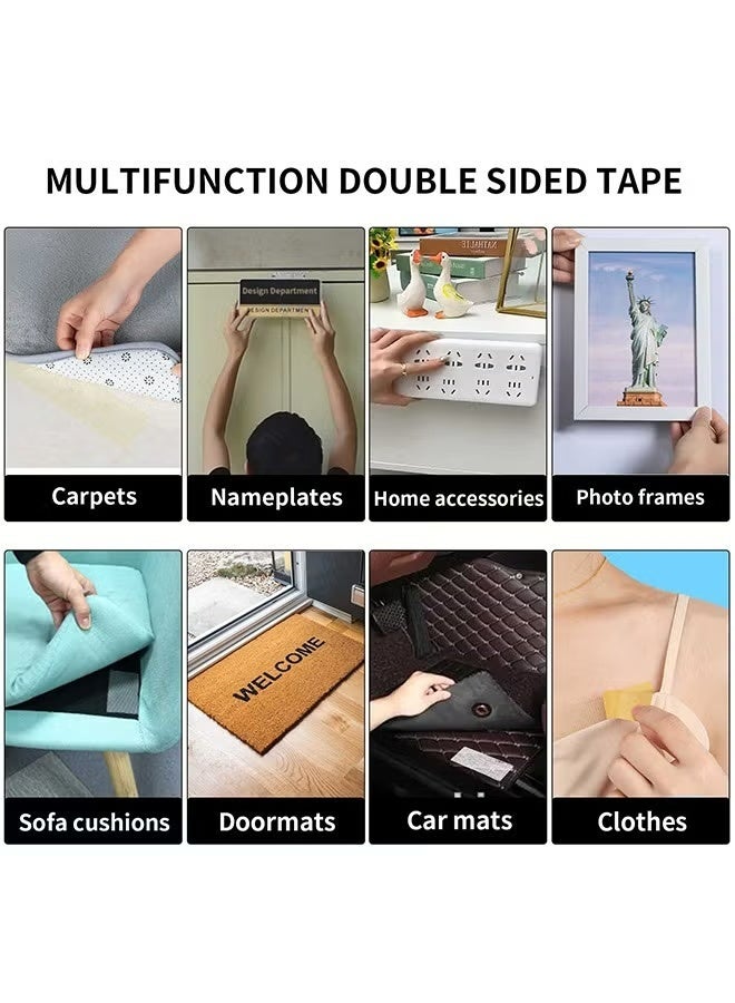 Double Sided Tape, Mounting Tape for Clothes, Double Sided Tape Heavy Duty, Carpet Tape, Two Sided Tape for Fabric, Double Sided Duct Tape 2 Rolls - Image 4