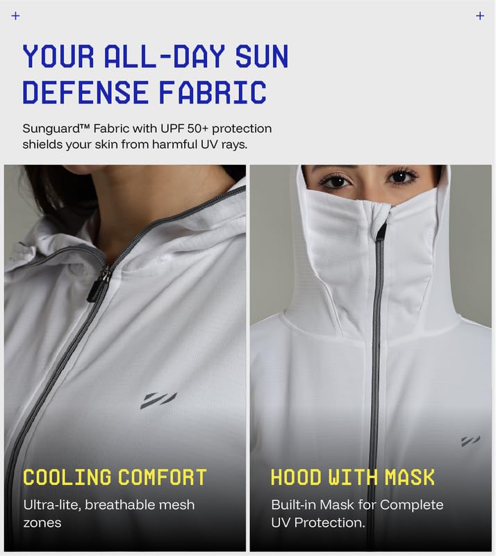 BLUE TYGA Womens Sunscreen Jacket 2.0 - Advanced Protection from Sun & Pollution - UPF 50+ Protection - Image 5