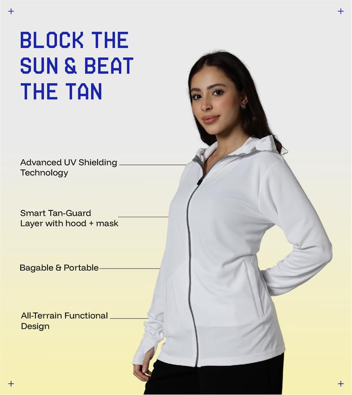 BLUE TYGA Womens Sunscreen Jacket 2.0 - Advanced Protection from Sun & Pollution - UPF 50+ Protection - Image 3