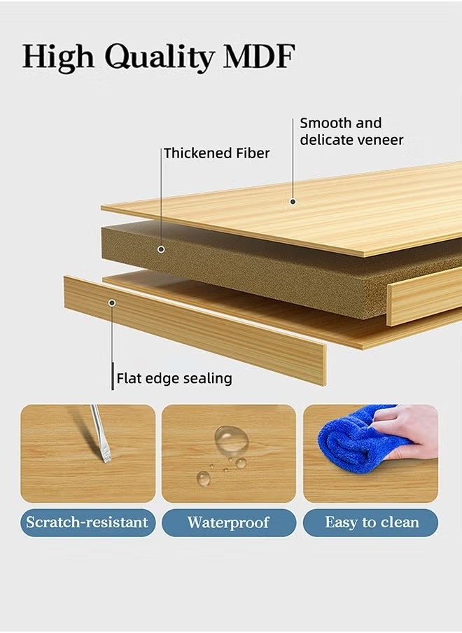 Beauenty - Desk easy to install can be used for laptop desk multi-layer with storage rack suitable for home - Image 1